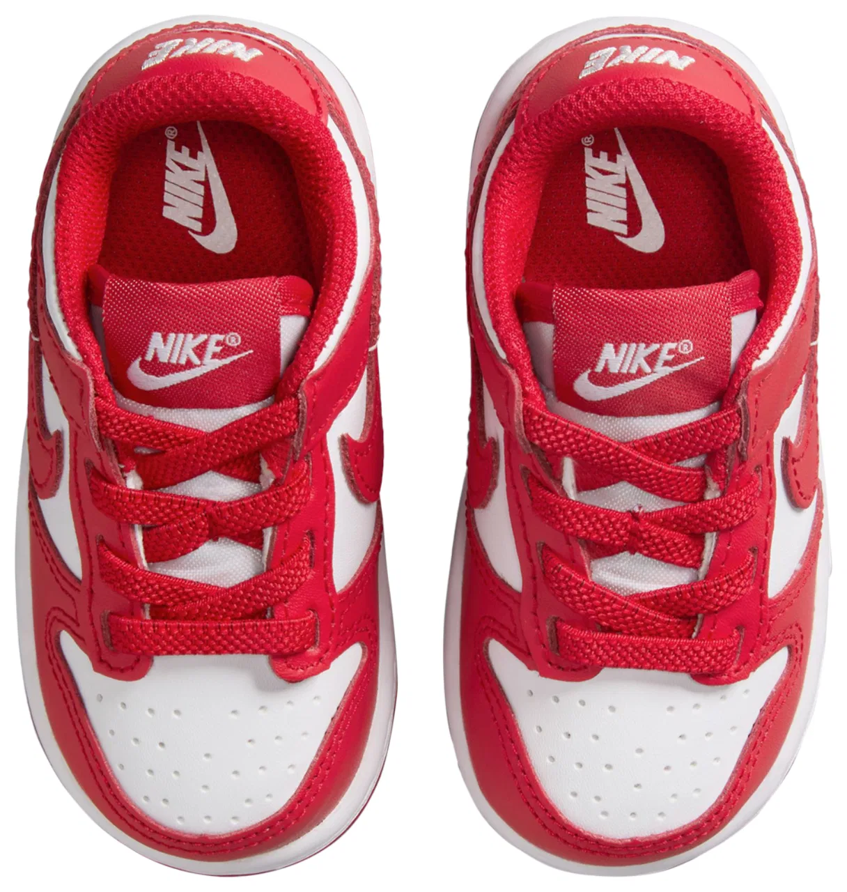 Кроссовки для мальчиков Dunk Low Nike, цвет University Red/White — фото 4
