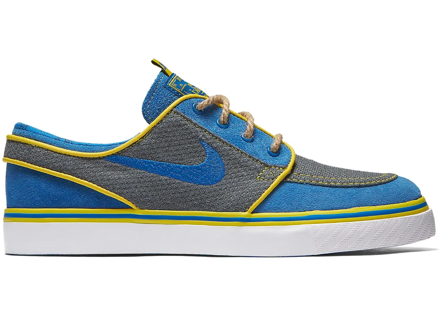 Детские кроссовки для мальчиков с принтом Nike SB Stefan Janoski Nike, Battle Blue/Battle Blue-Cool Grey-Tour Yellow