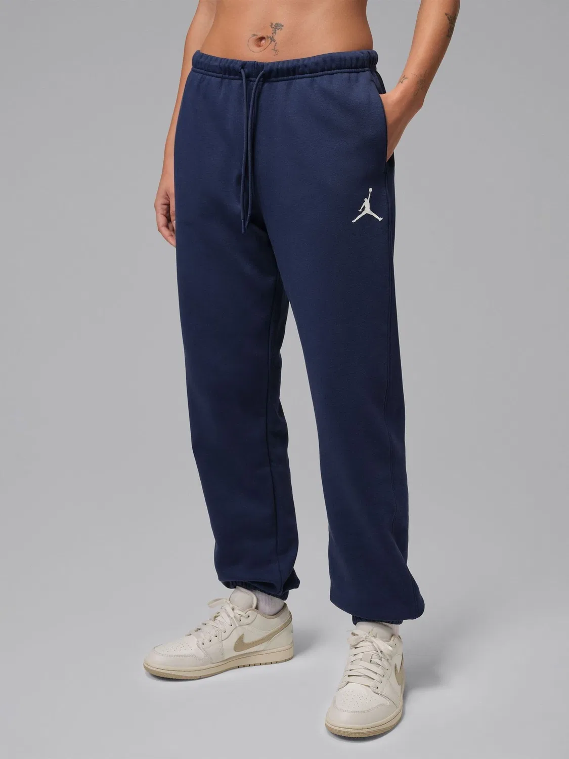 Джоггеры флисовые Jordan Midnight Navy, темно-синий