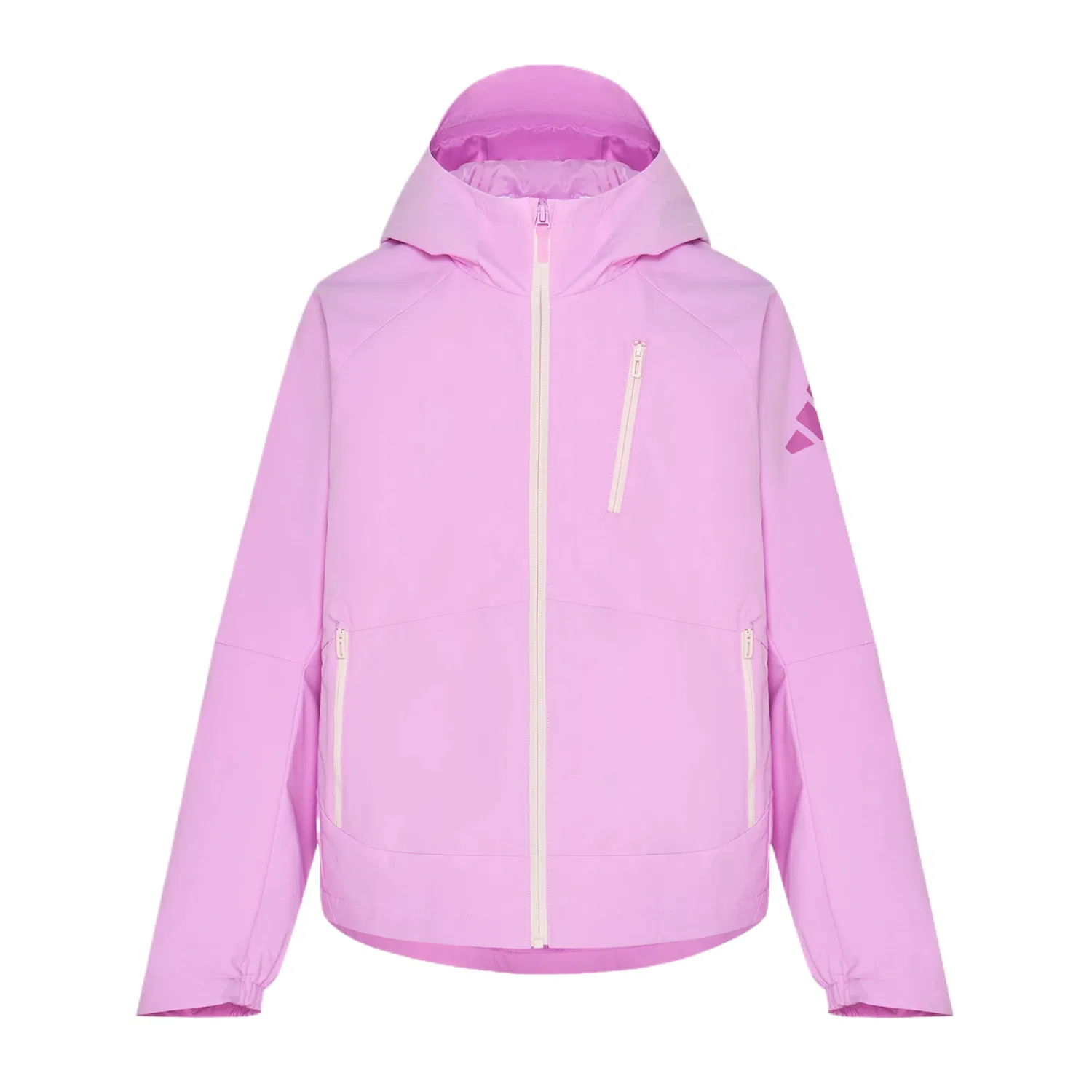 Детская куртка с капюшоном, средней растяжимости, Adidas, Light Purple