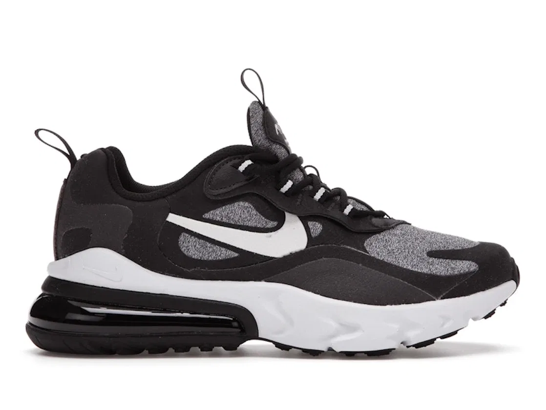Детские кроссовки Lifestyle Nike Air Max 270 React, Black/Vast Grey-Off Noir