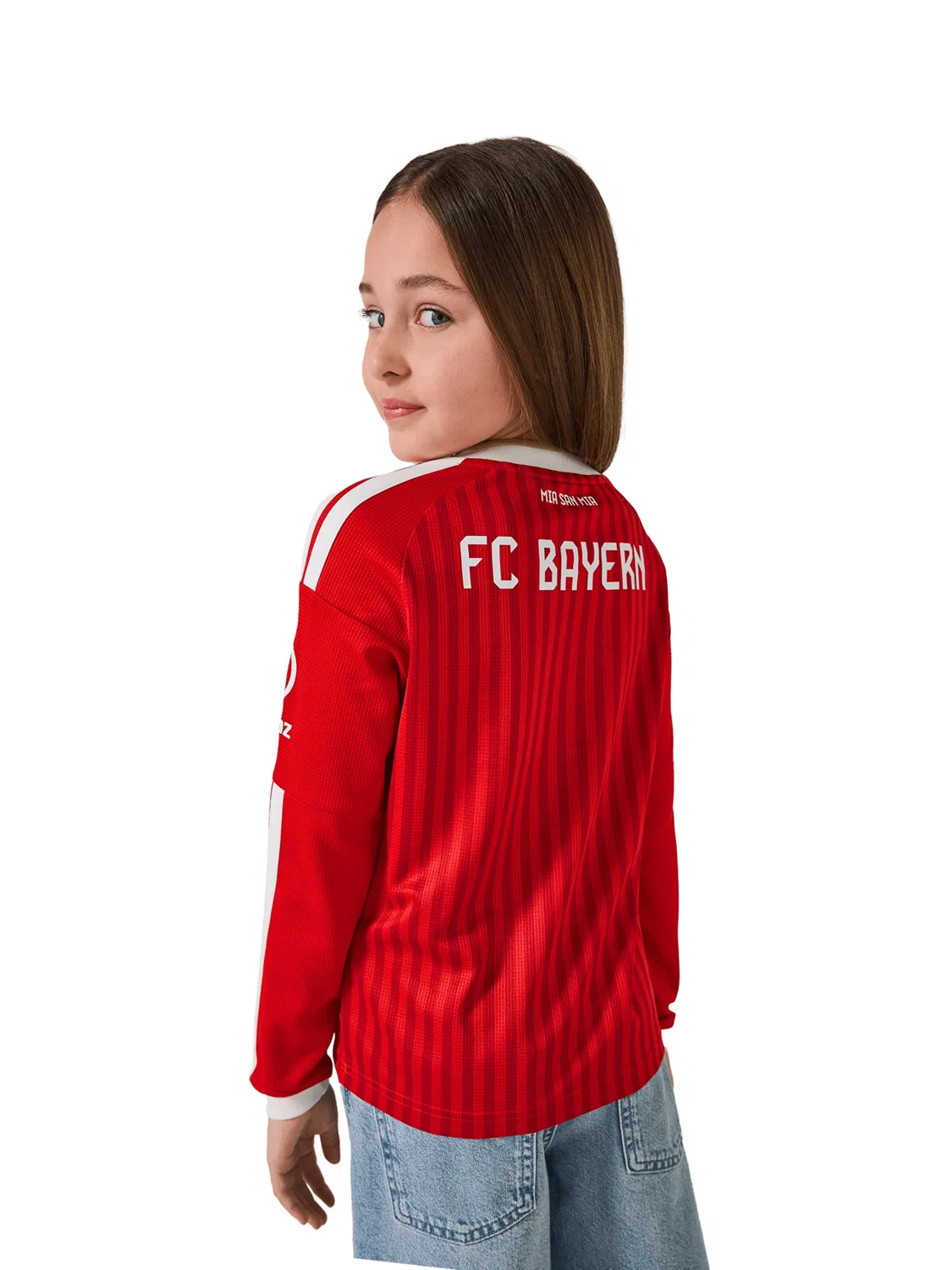 Футболка Adidas Performance Shirt FC Bayern München Home 26/27 красного и темно-красного цвета — фото 4