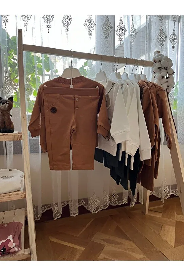 Детский спортивный комплект с аппликацией Koala appliqued tracksuit set Minikaya, Cinnamon — фото 3