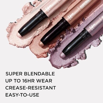 IT Cosmetics Superhero No-Tug Водостойкие тени для век Super Slate 0,05 унции — фото 3