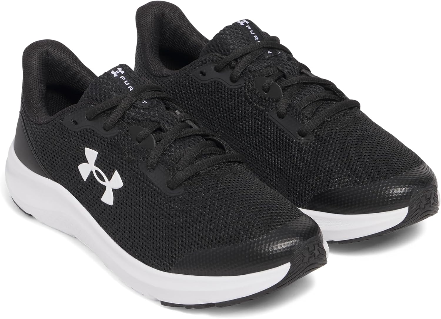 Кроссовки Under Armour Pursuit 4 для мальчиков школьного возраста, белый/черный — фото 3