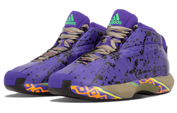 Кроссовки crazy 1 all-star purple black yellow 'blapur black1 vivgrn' Adidas, мультиколор — фото 2
