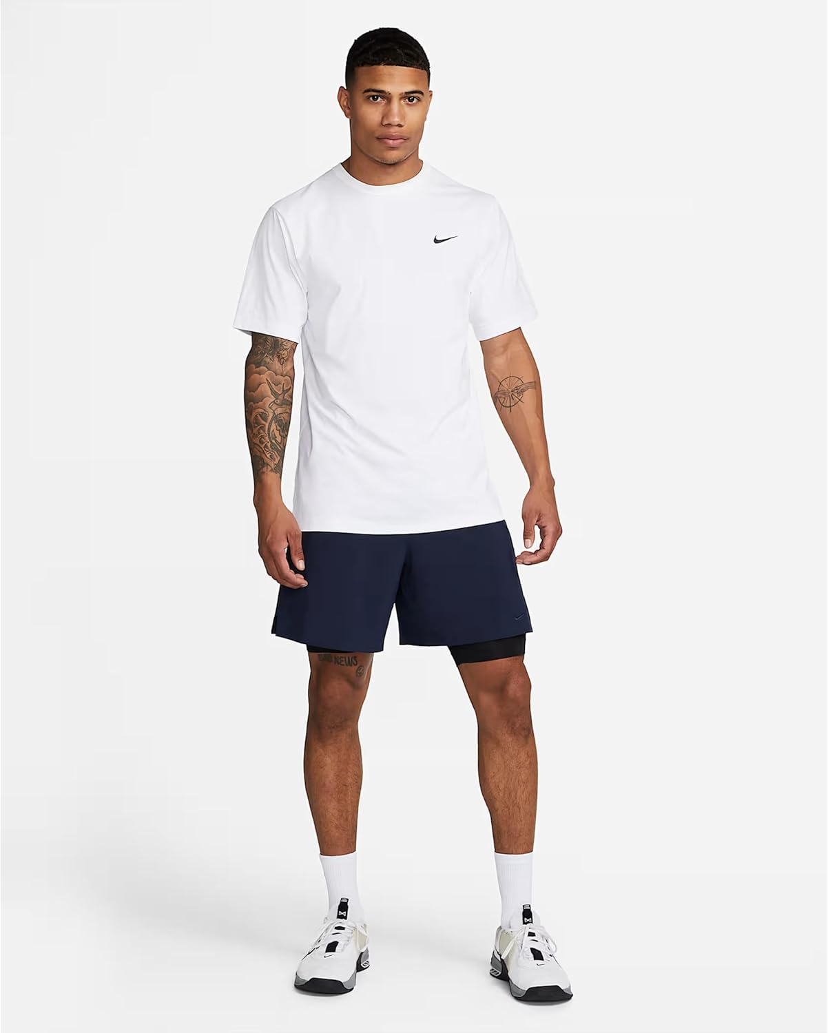 Мужская футболка Nike M NK DF UV Hyverse SS, White/Black — фото 2