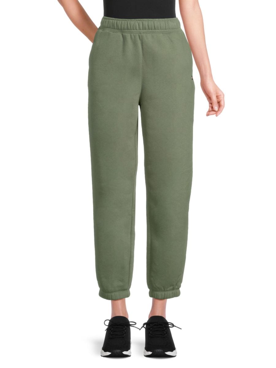 

Флисовые ретро-брюки Tommy Hilfiger, цвет Basil