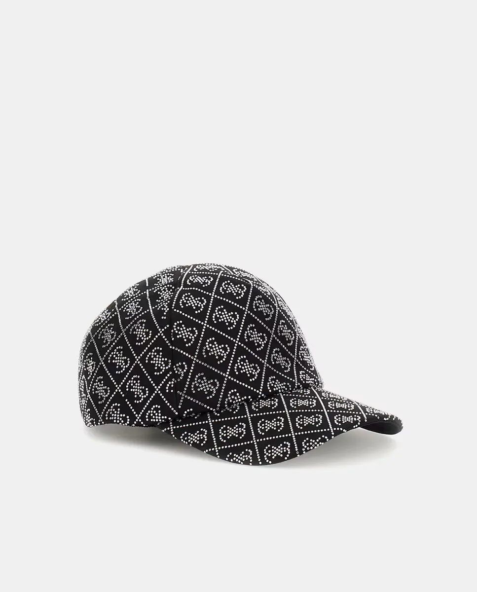 

Кепка с блестящим логотипом 4г Guess, чёрный