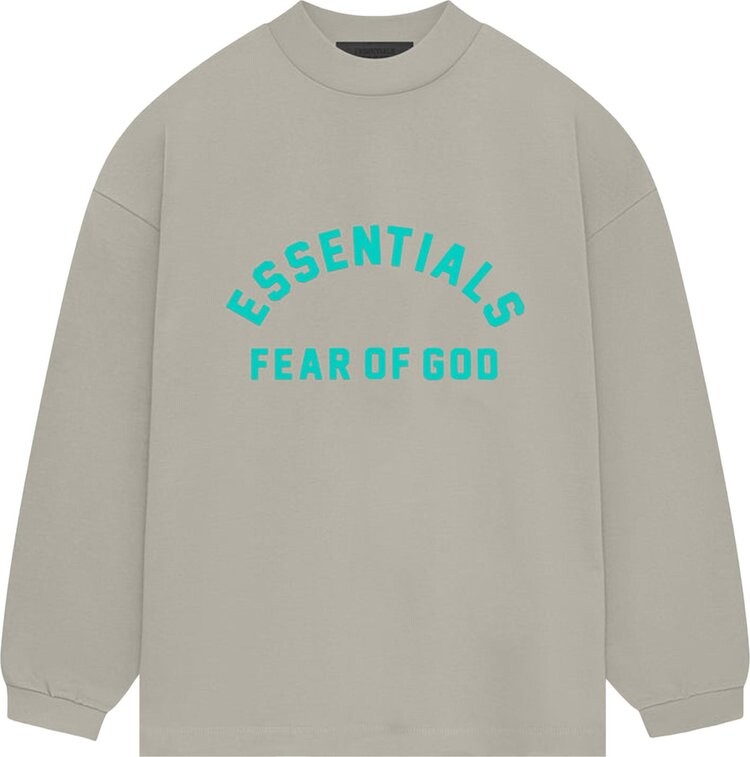 

Футболка Fear of God Essentials Heavy Jersey Long-Sleeve 'Seal', серый