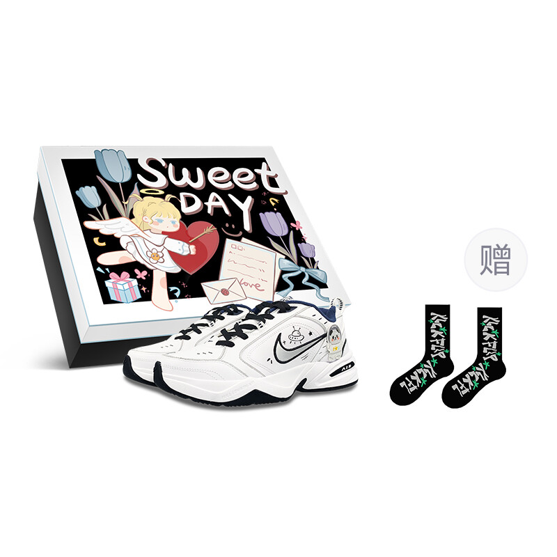 

Кроссовки Nike Air Monarch 4 Chunky Sneakers Unisex Low-top White/black, белый/черный
