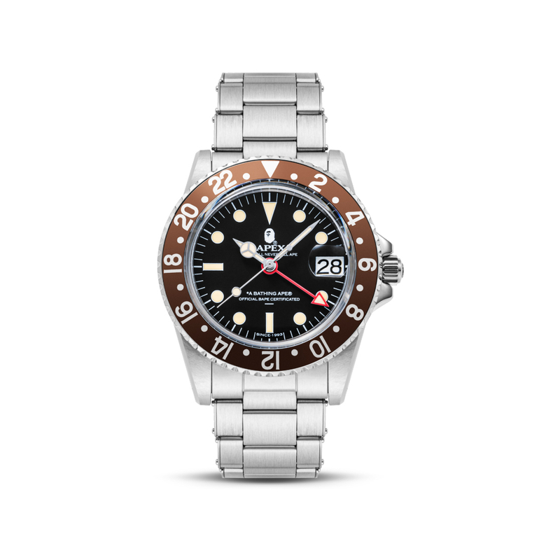

A BATHING APE Часы Bape Classic Type 2 Bapex Watch Brown
