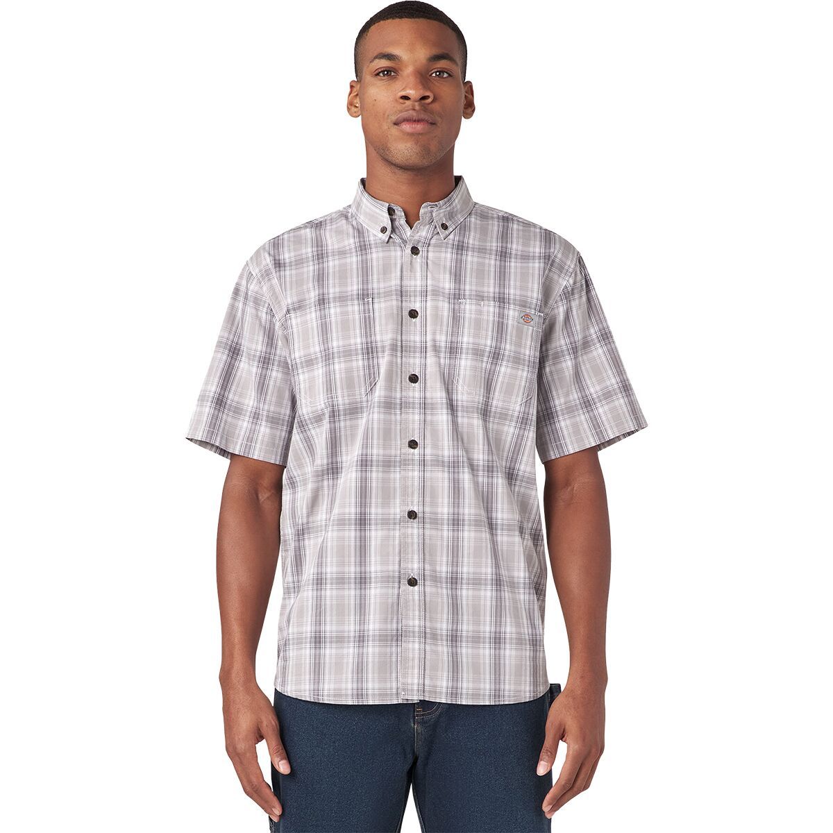 

Гибкая клетчатая рубашка с коротким рукавом Dickies, цвет alloy plaid