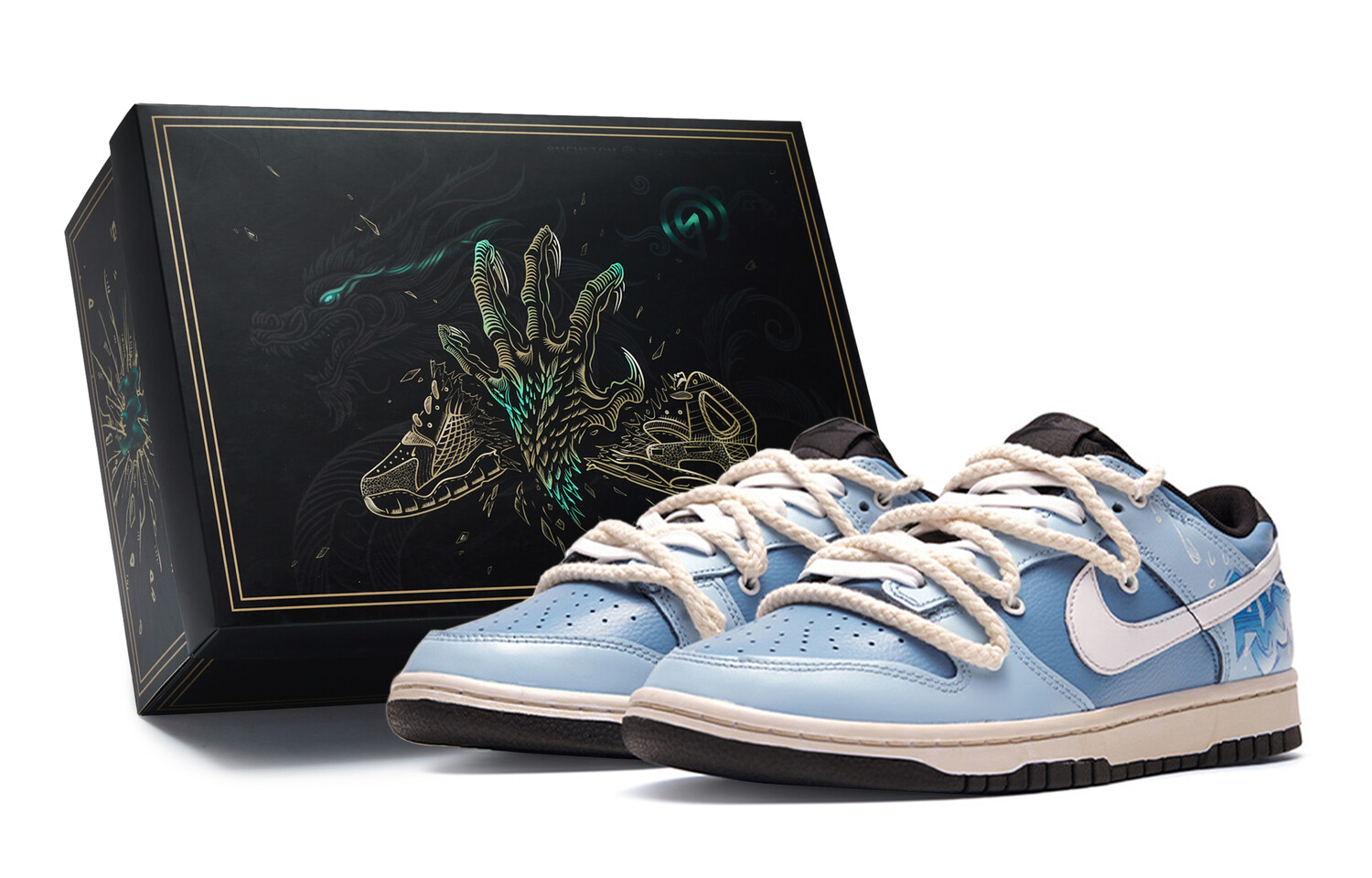 

Кроссовки Nike Dunk Skateboard Shoes Men Low-Top Blue/White