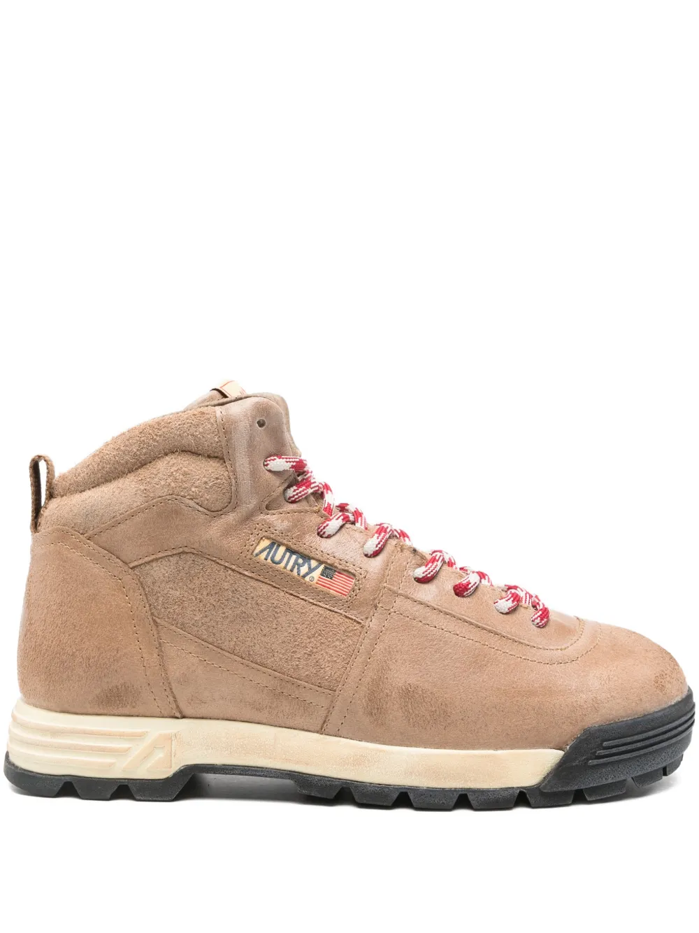 

Кожаные ботинки на шнуровке Autry, коричневый