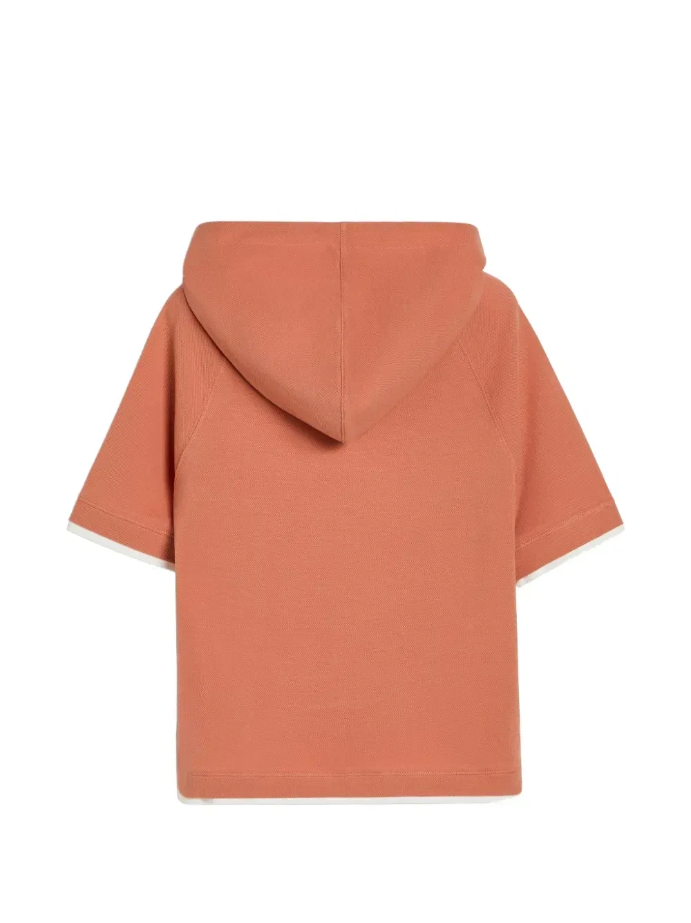 Толстовка с капюшоном и принтом Brunello Cucinelli Kids, оранжевый — фото 2