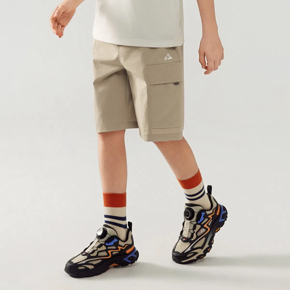 Шорты Thin FILA KIDS, Cappuccino Khaki — фото 4