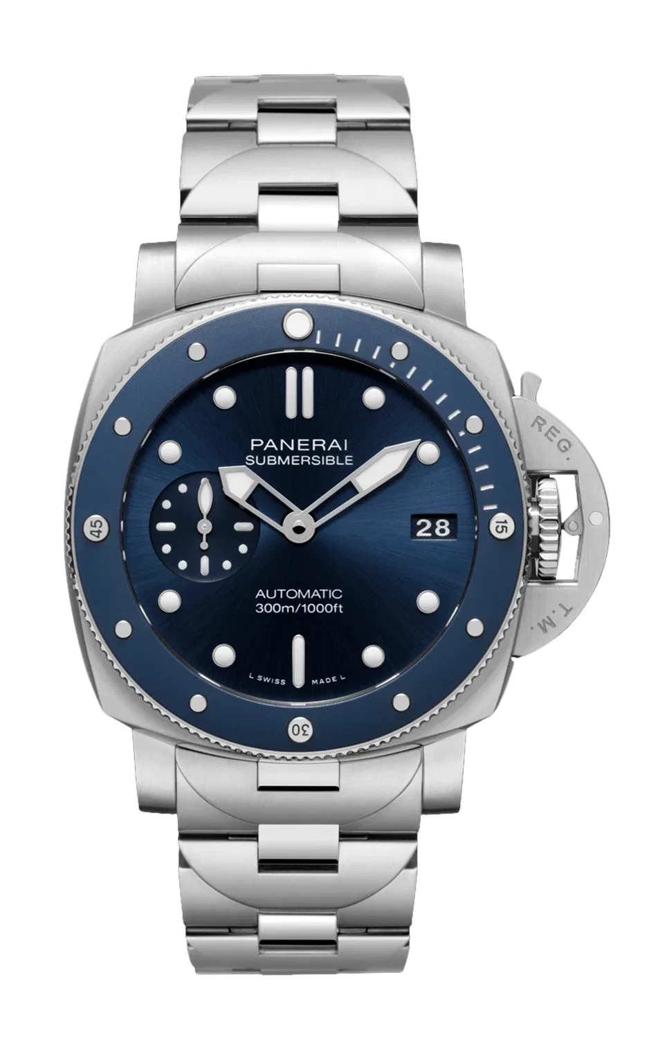 SUBMERSIBLE BLU NOTTE 42 ММ - ДВА РЕМЕШКА - PAM02068 PANERAI, черный