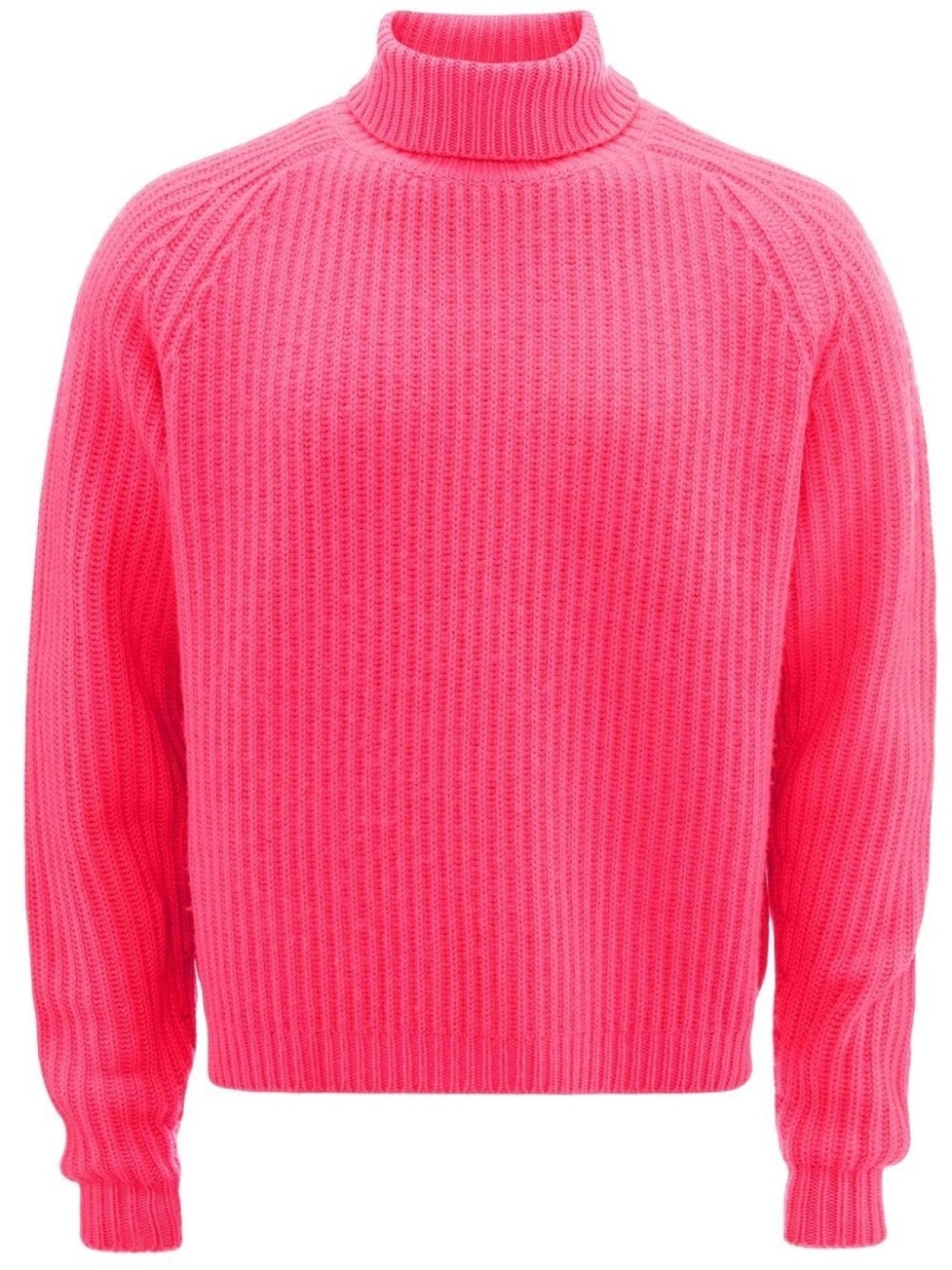 

JW Anderson джемпер в рубчик с высоким воротником, розовый