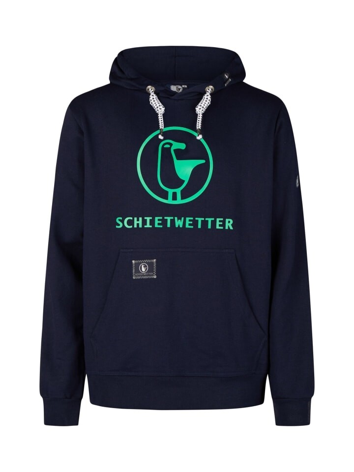 

Толстовка SCHIETWETTER, цвет navy/neongreen