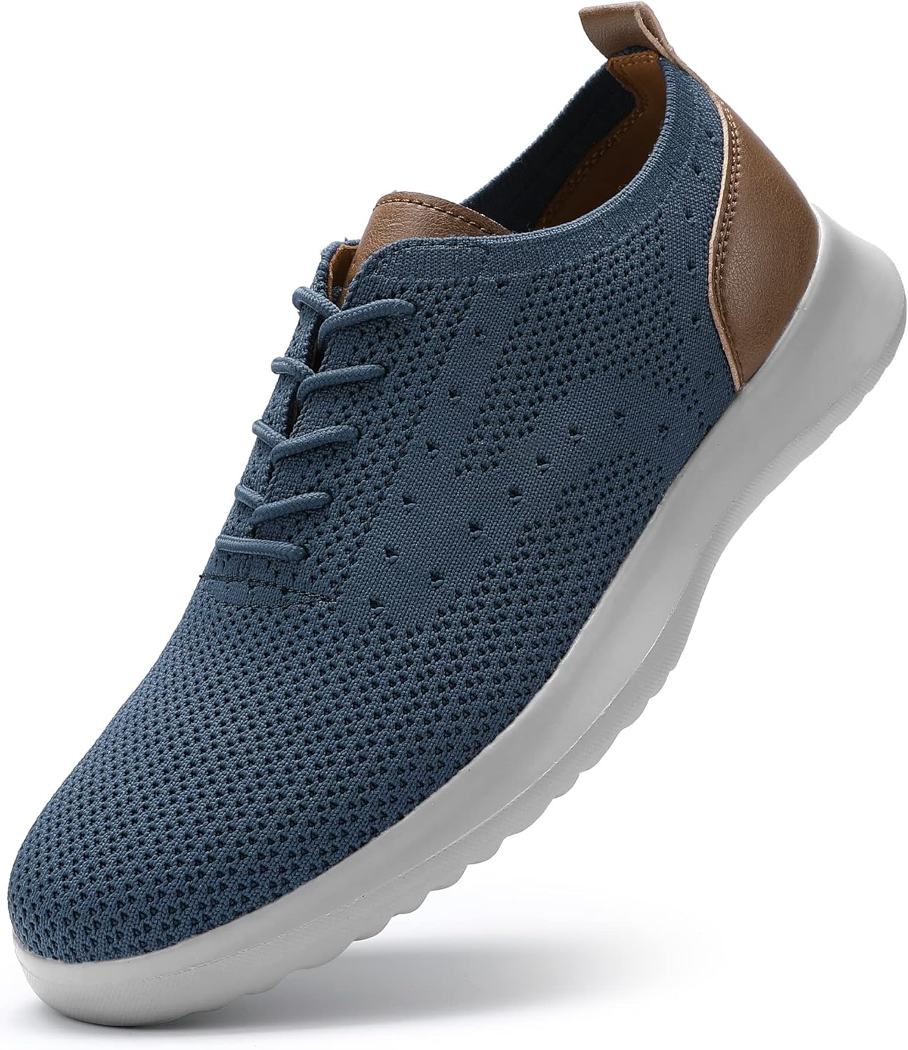 

Мужские повседневные оксфорды VILOCY, вязаные легкие дышащие модные кроссовки, синий