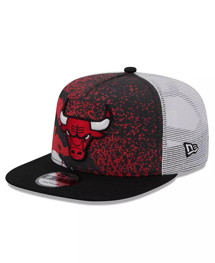 

Мужская черная кепка Chicago Bulls Court Sport Speckle 9fifty Snapback New Era, черный