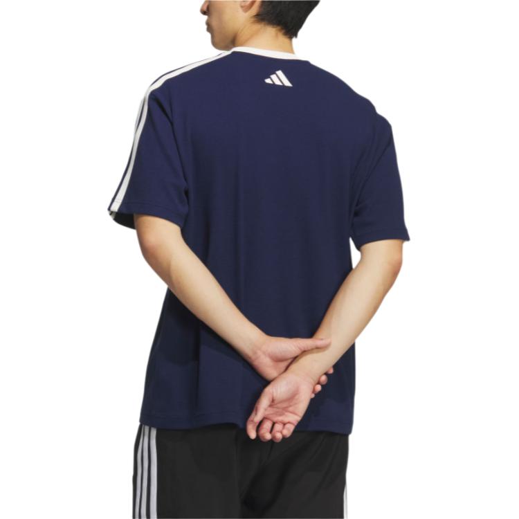 Adidas Футболка мужская Dark Indigo/Jade White — фото 4