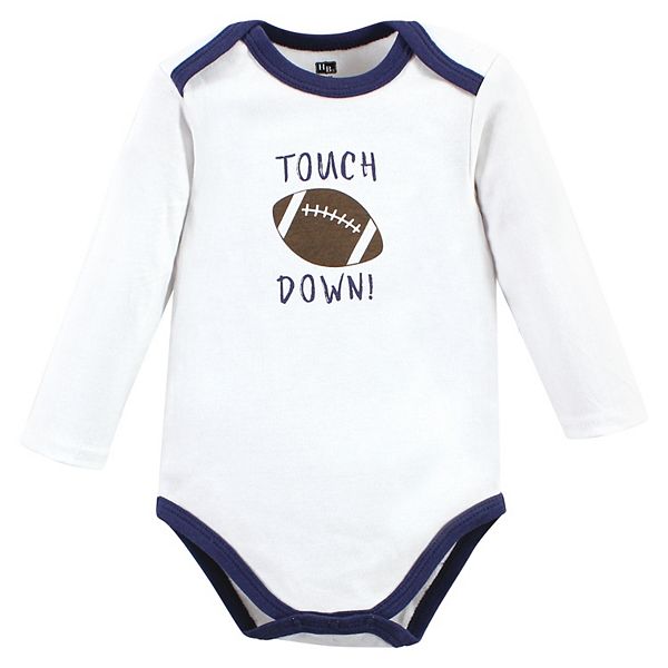 Боди с длинным рукавом для мальчика, хлопок, 3 шт, football buddy Hudson Baby — фото 3