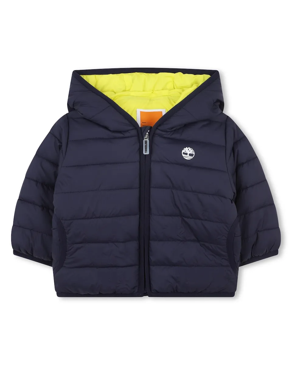 

Детское пальто голубого цвета с длинными рукавами Timberland