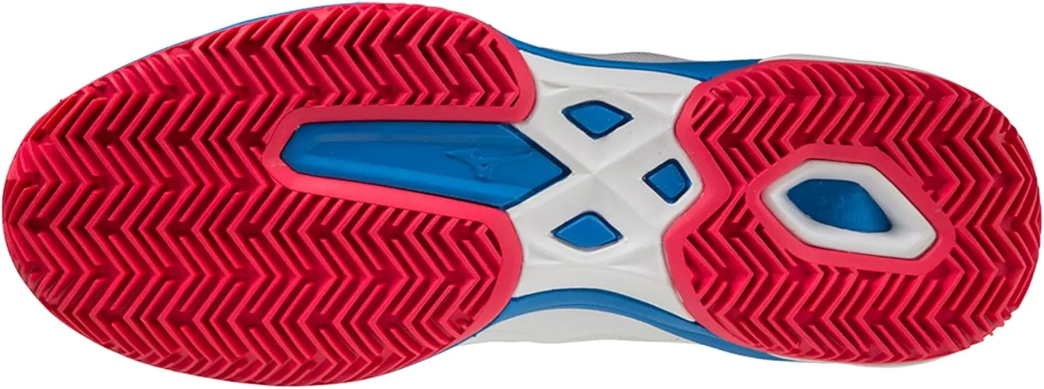 Мужские теннисные кроссовки Mizuno Wave Exceed Light CC, белый/синий — фото 2