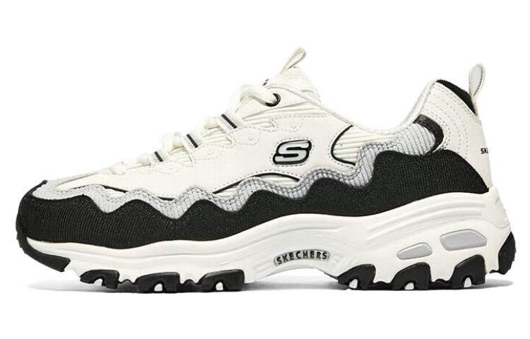 

Кроссовки Skechers D'LITES Массивные женские, белый и черный