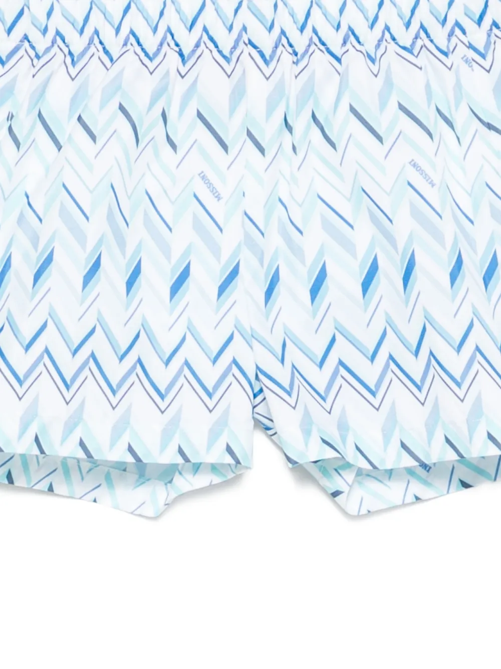 Плавательные шорты с зигзагообразным узором Missoni Kids, белый — фото 3