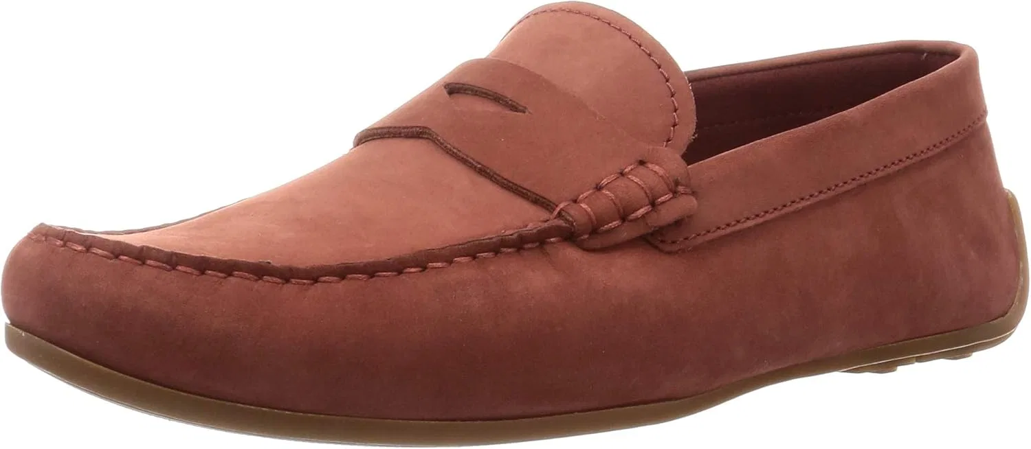 Мужские мокасины Clarks Reazor Penny, Red Nubuck