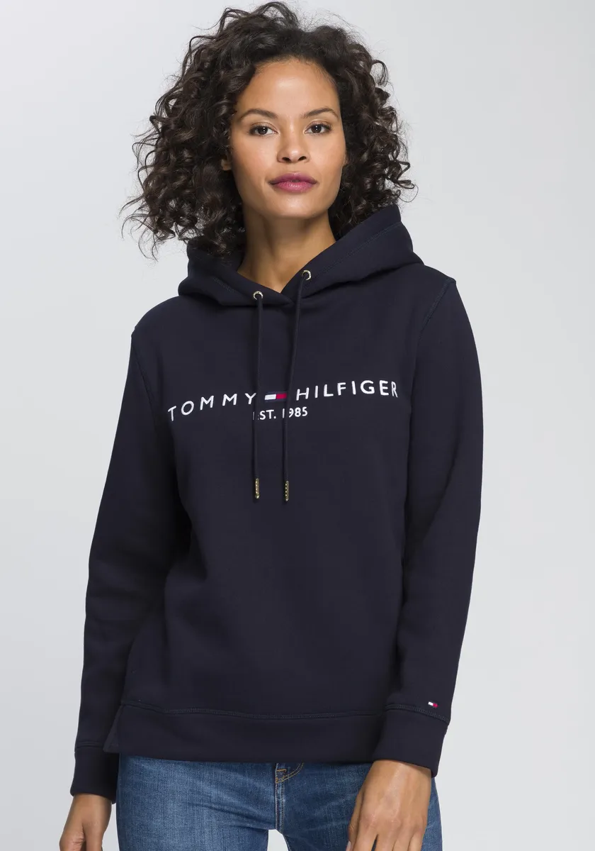 Толстовка Tommy Hilfiger с капюшоном и вышивкой логотипа Tommy Hilfiger, цвет Desert Sky (Dunkelblau) — фото 2