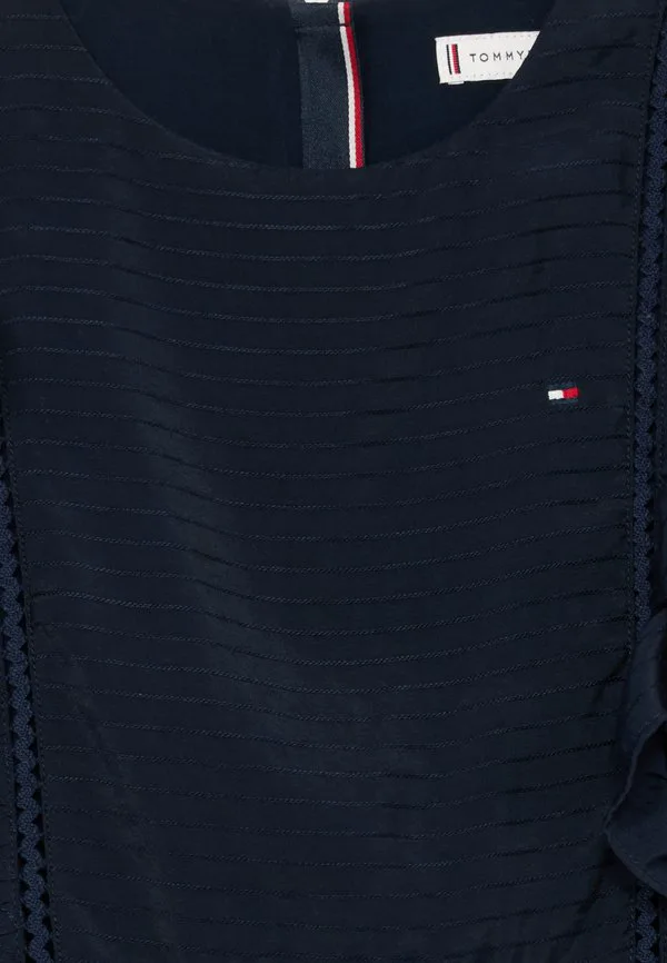 Праздничное платье а-силуэта с длинными рукавами и оборками Tommy Hilfiger, Dark Night Navy — фото 3
