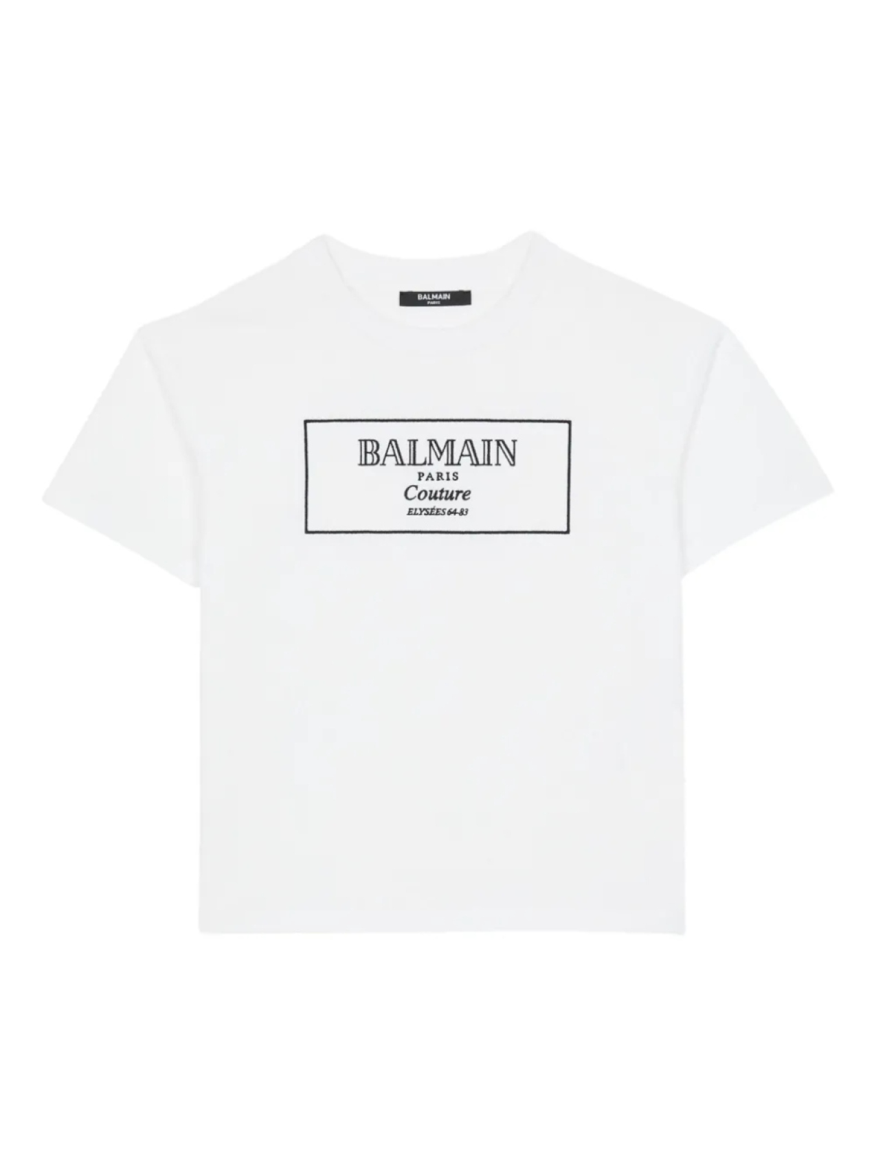 

Balmain Kids футболка с вышитым логотипом, белый