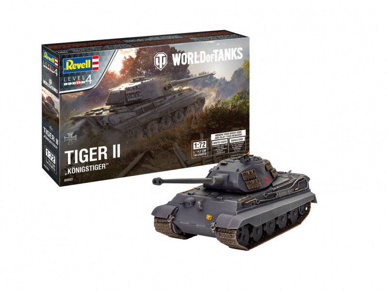 

Пластиковая модель танка Tiger II Ausf. Б Кенигстигер World of Tanks Revell