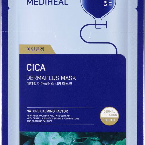 

Успокаивающая тканевая маска для лица, 22 мл Mediheal Dermaplus cica