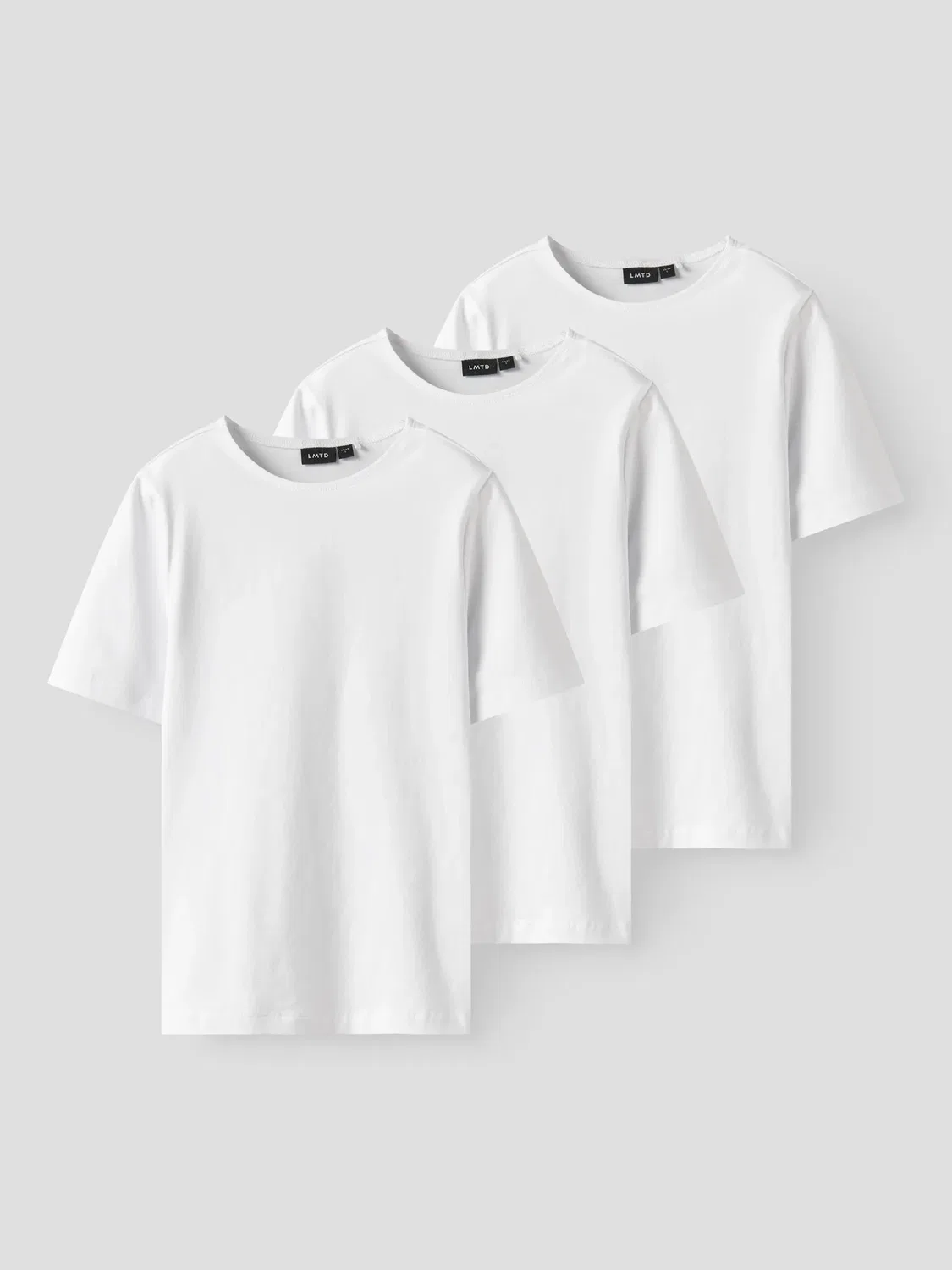 Футболка, 3er-Pack, Name it, bright white — фото 3