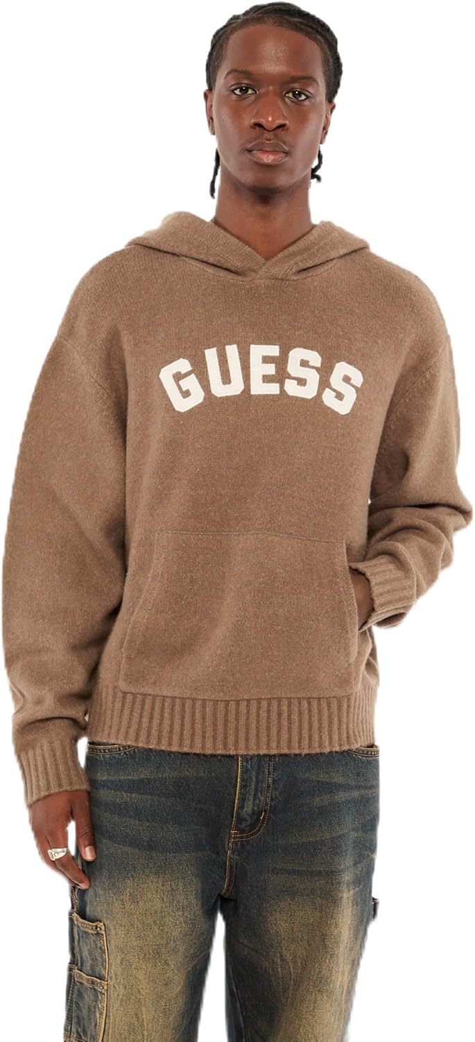 

GUESS Originals худи из смесовой шерсти Eco, Burnette Brown