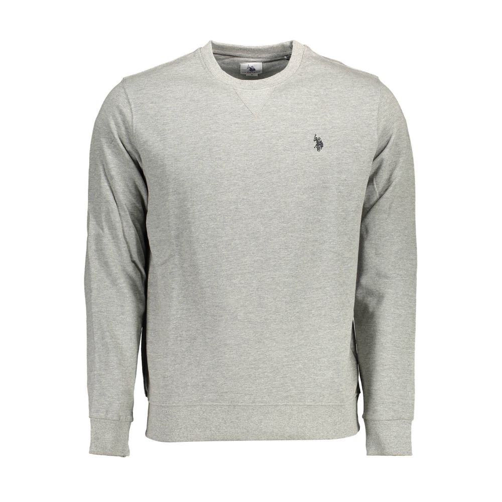 

Серый хлопковый мужской свитер U.S. Polo Assn.