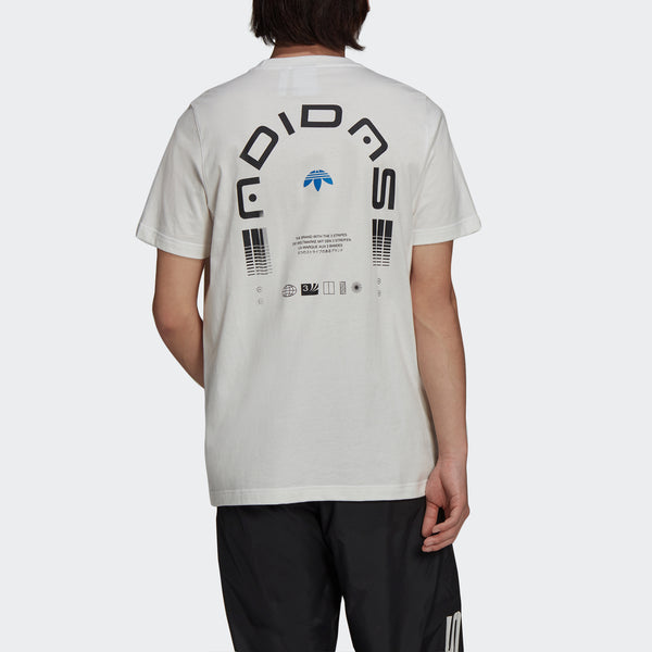 Футболка originals symbol tee casual sports breathable short sleeve white Adidas, белый — фото 3