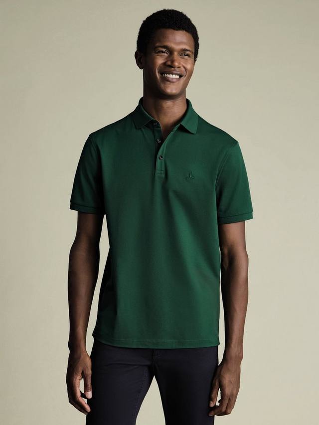 

Короткий рукав поло из хлопковой смеси Charles Tyrwhitt