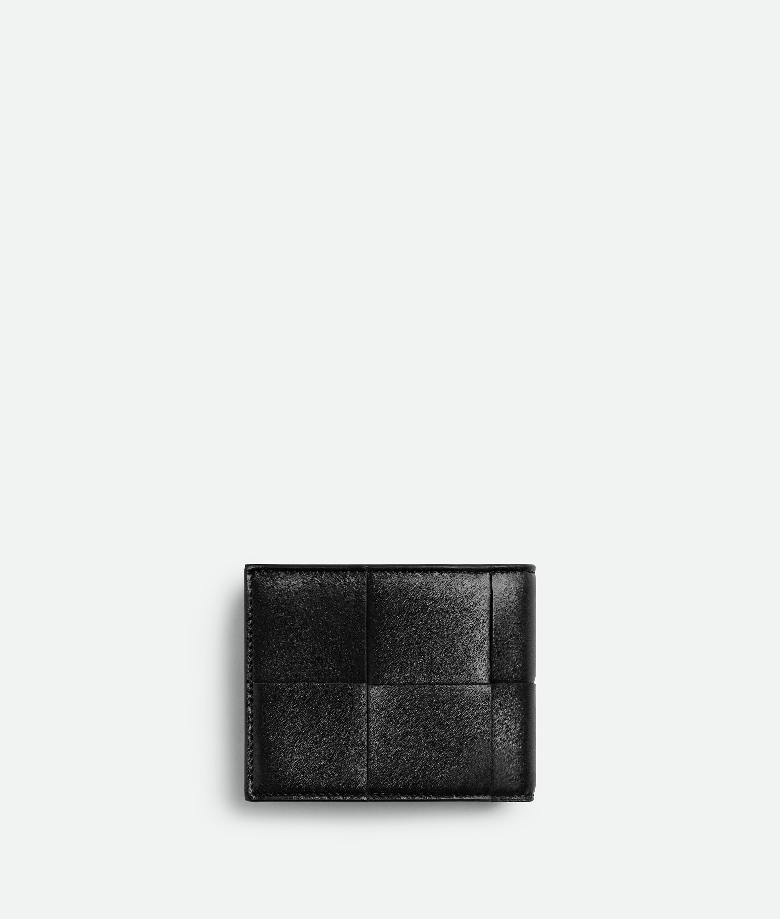 Маленький складной кошелек Cassette с застежкой-молнией Bottega Veneta, черный — фото 3