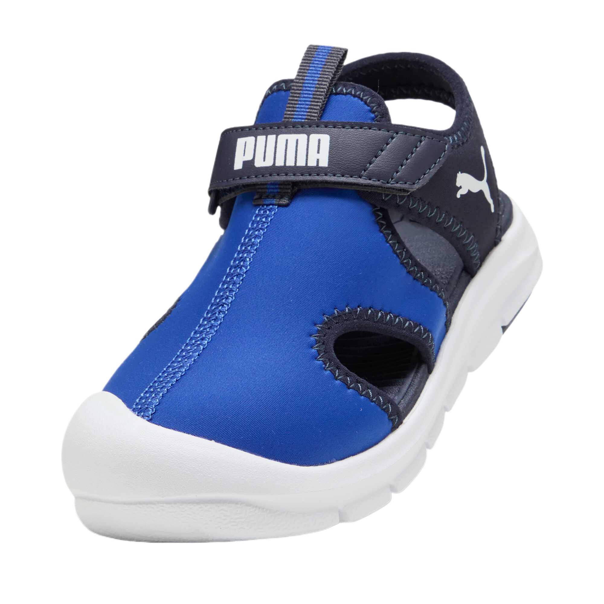 Дышащие, влагоотводящие, низкие детские сандалии PUMA, синий — фото 3