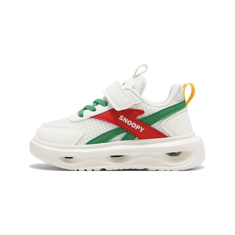 

Нескользящие, устойчивые к истиранию, легкие, амортизирующие, низкие, детские кроссовки для повседневной носки SNOOPY, зеленый