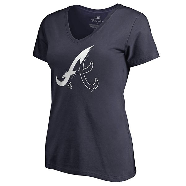 

Женская футболка Atlanta Braves X-Ray V-Neck Unbranded