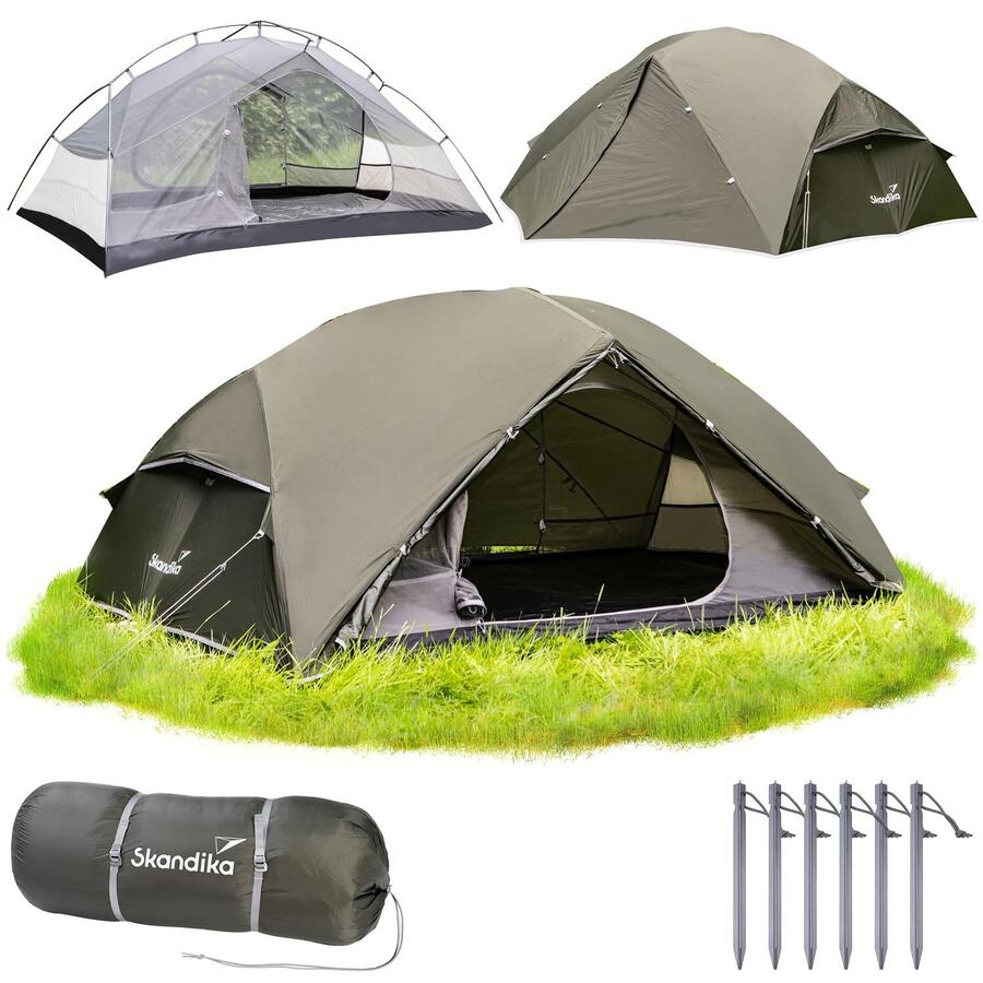 

SKANDIKA Палатка для треккинга Vatn - 2 человека - Туннель - Сверхлегкая - Быстрая установка