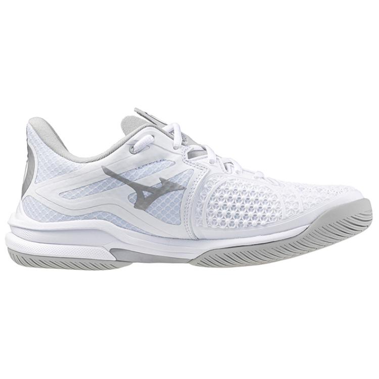 Mizuno Wave Exceed Tour 6 нескользящие износостойкие низкие теннисные кроссовки Unisex White — фото 3