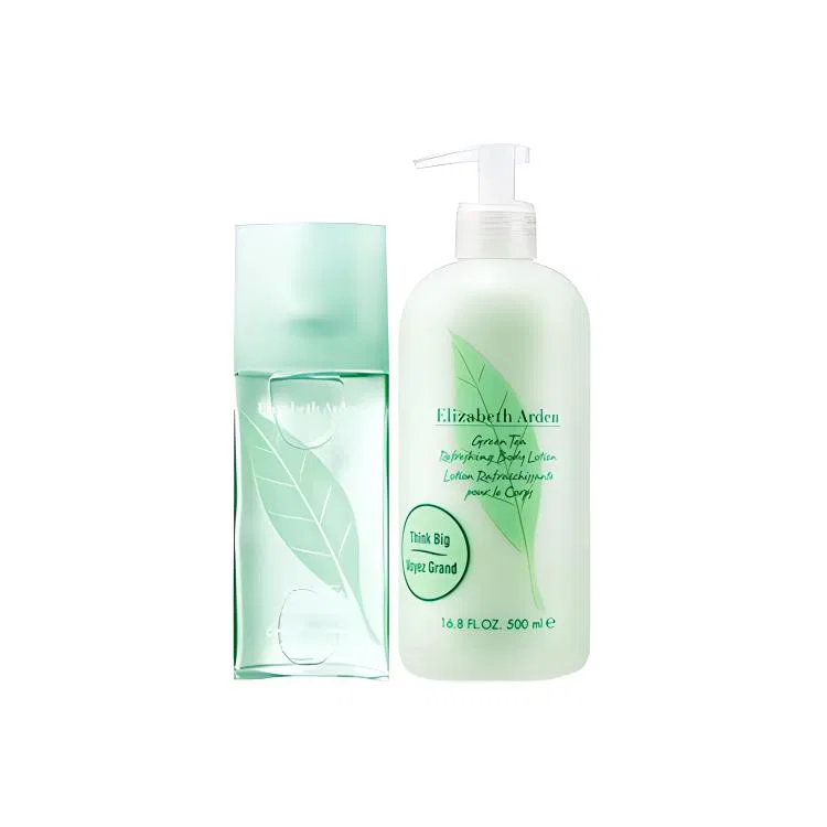 Женский набор с лосьоном для тела и парфюмерной водой Green Tea, Elizabeth Arden, 500мл+100мл